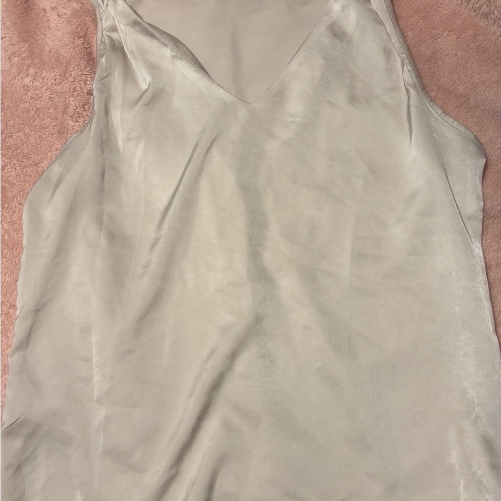 Cream Sleeveless Top